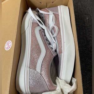 Kids Vans Old Skool Two Tone Glitter- Pink. Brand new!